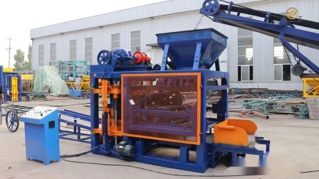 Automatic Concrete Block Making Machine Production Line Qt4